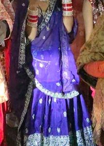 Beautiful Purple Embroidered Saree