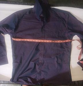 Men's Purple Button-Up Shirt