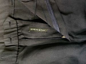 Navy Blue Wide Leg Formal Trousers