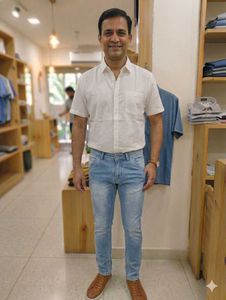 Light Blue Wash Denim Jeans