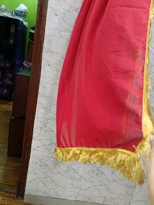 Vibrant Red Kurta and Salwar with Dupatta Set