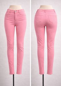 Pink Denim Skinny Jeans