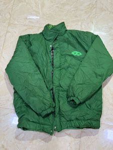 Parrot green winter jacket korean