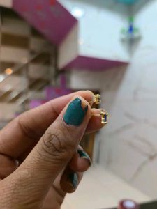 Elegant Blue Stone Stud Earrings