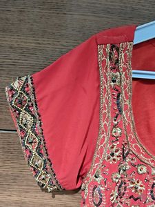 Premium Red and Black Ethnic Set