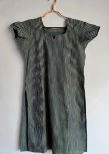 2pc Woven Green Blue Salwar Kurta Set 40"