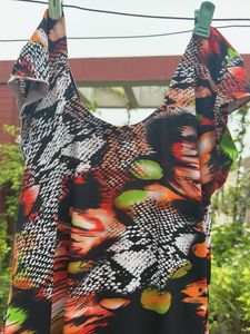 Vibrant Print Maxi Dress