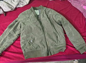 Olive Green Bomber Jacket