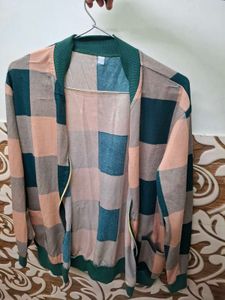 Checkered Bomber Jacket