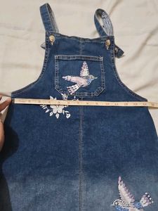 Cute Denim Overall Dress