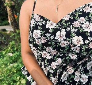 Black Peplum Top