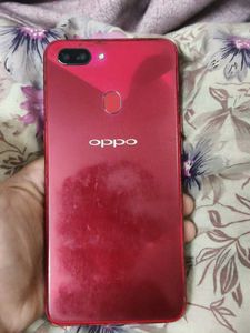 Red Smartphone with Cracked Screen