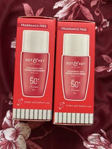 2 Dot &amp; Key Strawberry Dew Tinted Sunscreen SPF 50