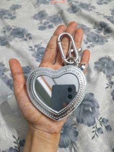 laneige Heart Shaped Keychain Mirror