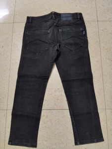 Grey Washed Denim Jeans