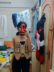 Crochet Knit Top