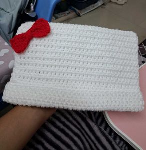 Crochet Hello Kitty Cat Beanie