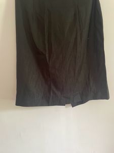Classic Black A-Line Midi Skirt