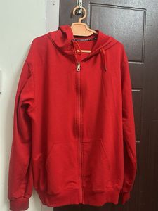 Red Zip-Up Hoodie