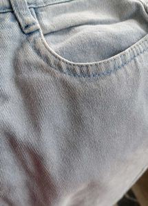 sky blue mom's fit denim