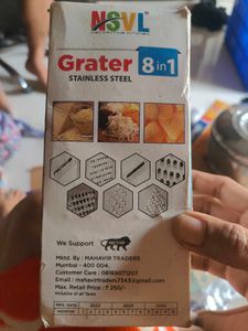 NSVL 8-in-1 Stainless Steel Grater
