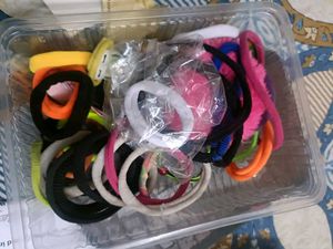 One Box Of Hair Rubber Bands New/ Old Mix