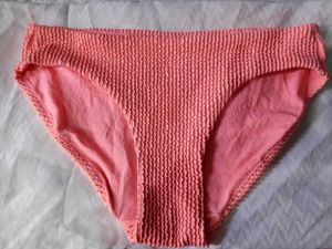 Coral Textured Bikini Bottom