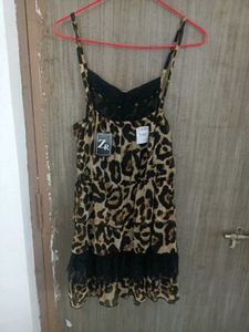 Leopard Print Mini Dress
