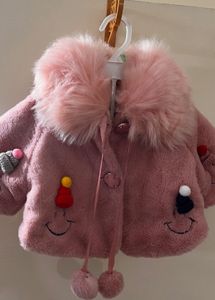 Adorable Pink Faux Fur Kids' Coat