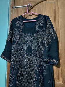 Elegant Navy Blue Kurta Set
