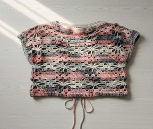 Crochet Knit Top - Unique Design