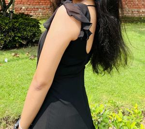 Black Ruffled Maxi Dress