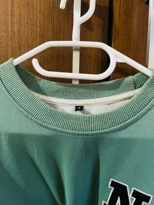 Mint Green Graphic Sweatshirt