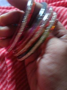 Set of Colorful Beaded Bangles