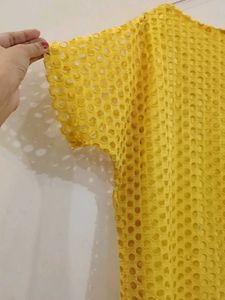 Bright Yellow Perforated Top