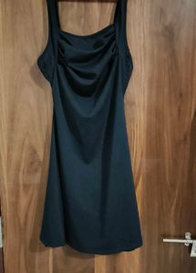 Black Ruched Mini Dress