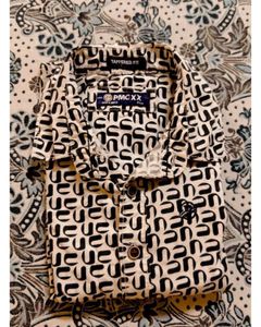 kids  Designer Print Button-Up Shirt