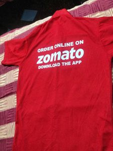 Zomato   Red Polo T-Shirt Combo