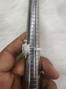 Pure Silver Turtle Ring 🐢