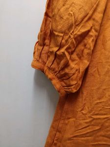 Orange Button Down Dress
