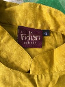 Men's Mustard Yellow Kurta