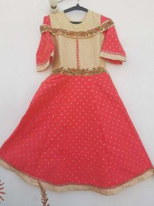 Girls' Ethnic Dress - Party Ready