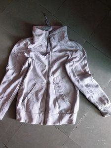 Grey Adidas Zip-Up Hoodie