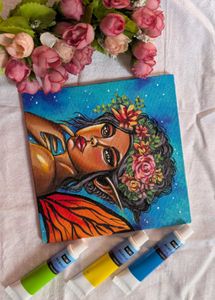 Mini Handmade Fairy Painting