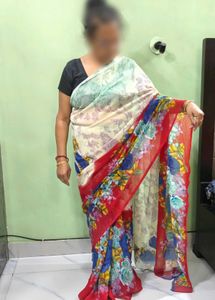 Chiffon Floral Saree