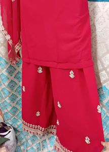 NEW Heavy Hot Pink Palazzo Set 40"
