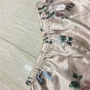 Floral Satin Pajama sets