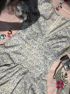 Cute Floral Print Mini Dress