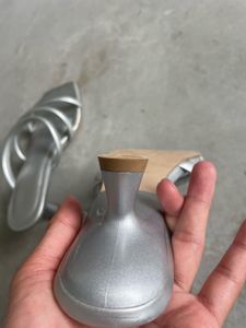FYRE Rose Silver Heels
