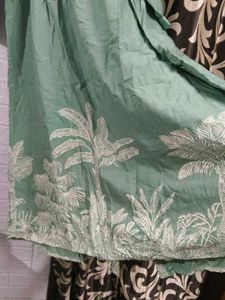 Green Embroidered Kurta